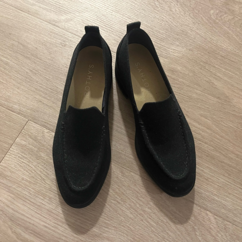 Rothy’s Lug Loafer in Onyx Black (size 9)